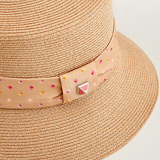 【リボンがポイント★】HERMES Kalicia Pois Medor ハット Kalicia Pois Medor hat | Hermès Mainland China